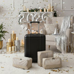 Premium Travel Set - Slim Suitcase & Packing Cubes (Obsidian Black)