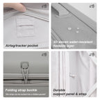 Premium Collapsible Carry-On Luggage (Cloud Grey)