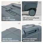 Premium Collapsible Carry-On Luggage (Slate Blue)