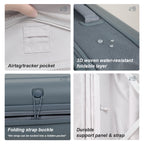 Premium Collapsible Carry-On Luggage (Slate Blue)