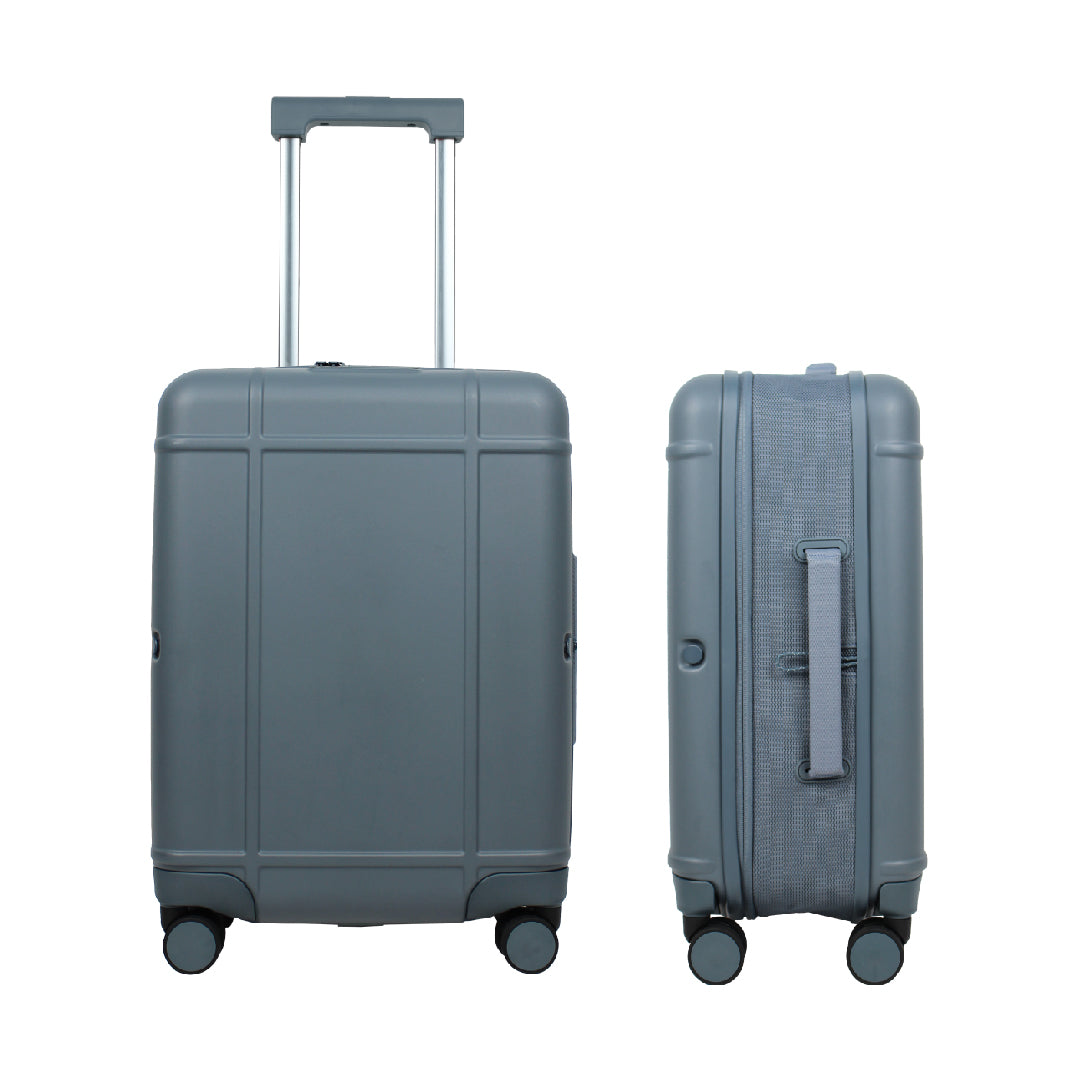 Premium Collapsible Carry-On Luggage (Slate Blue)