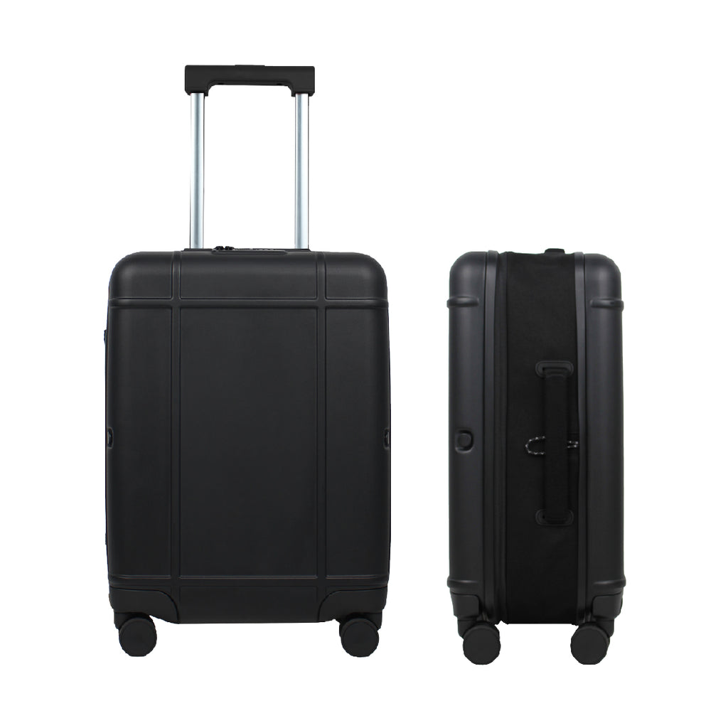 Premium Collapsible Carry-On Luggage (Obsidian Black)