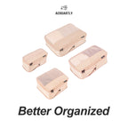 Premium Compression Packing Cubes - 4pc (Pastel Pink)
