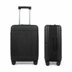 Premium Slim Carry-On Luggage (Obsidian Black)