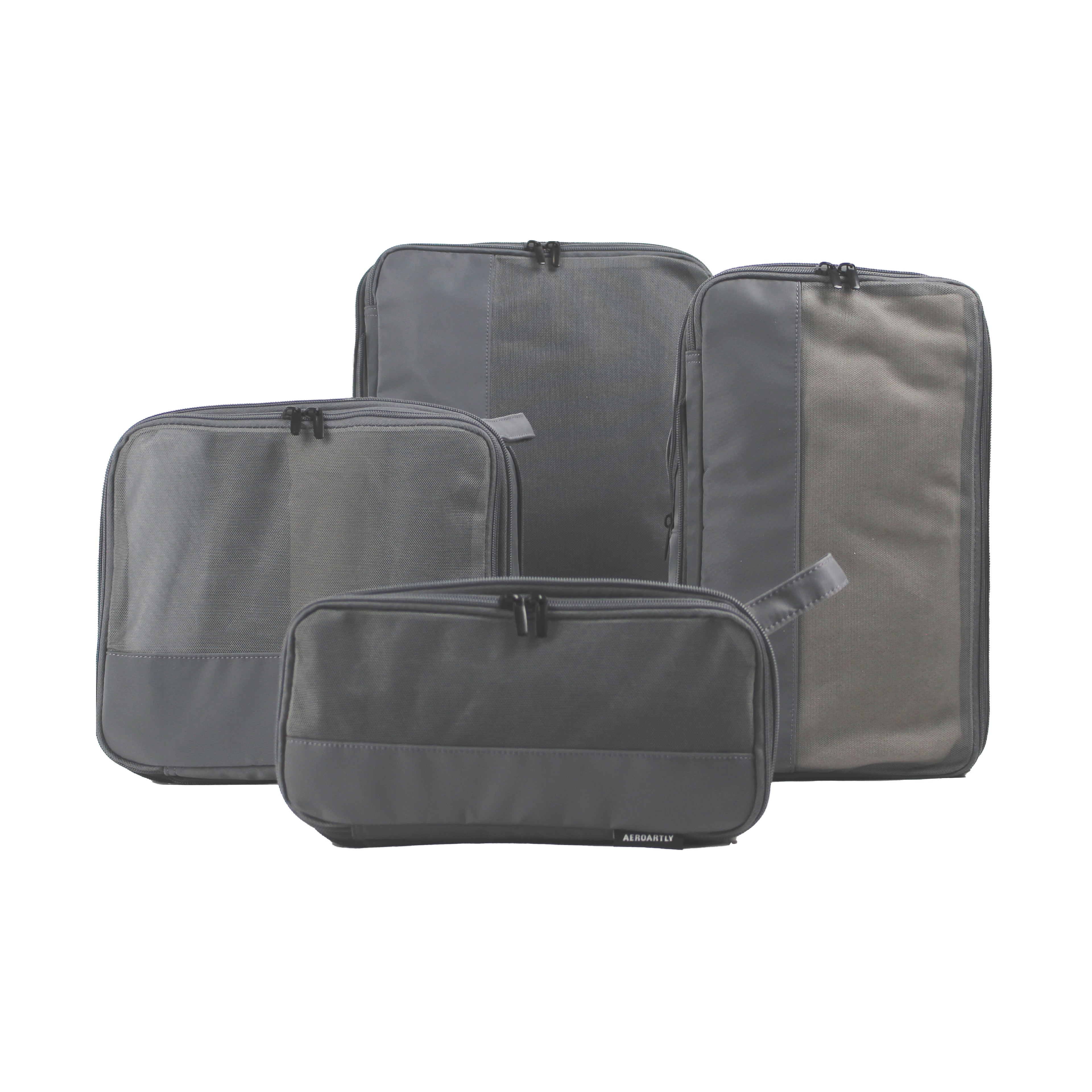 Premium Compression Packing Cubes - 4pc (Charcoal Grey)