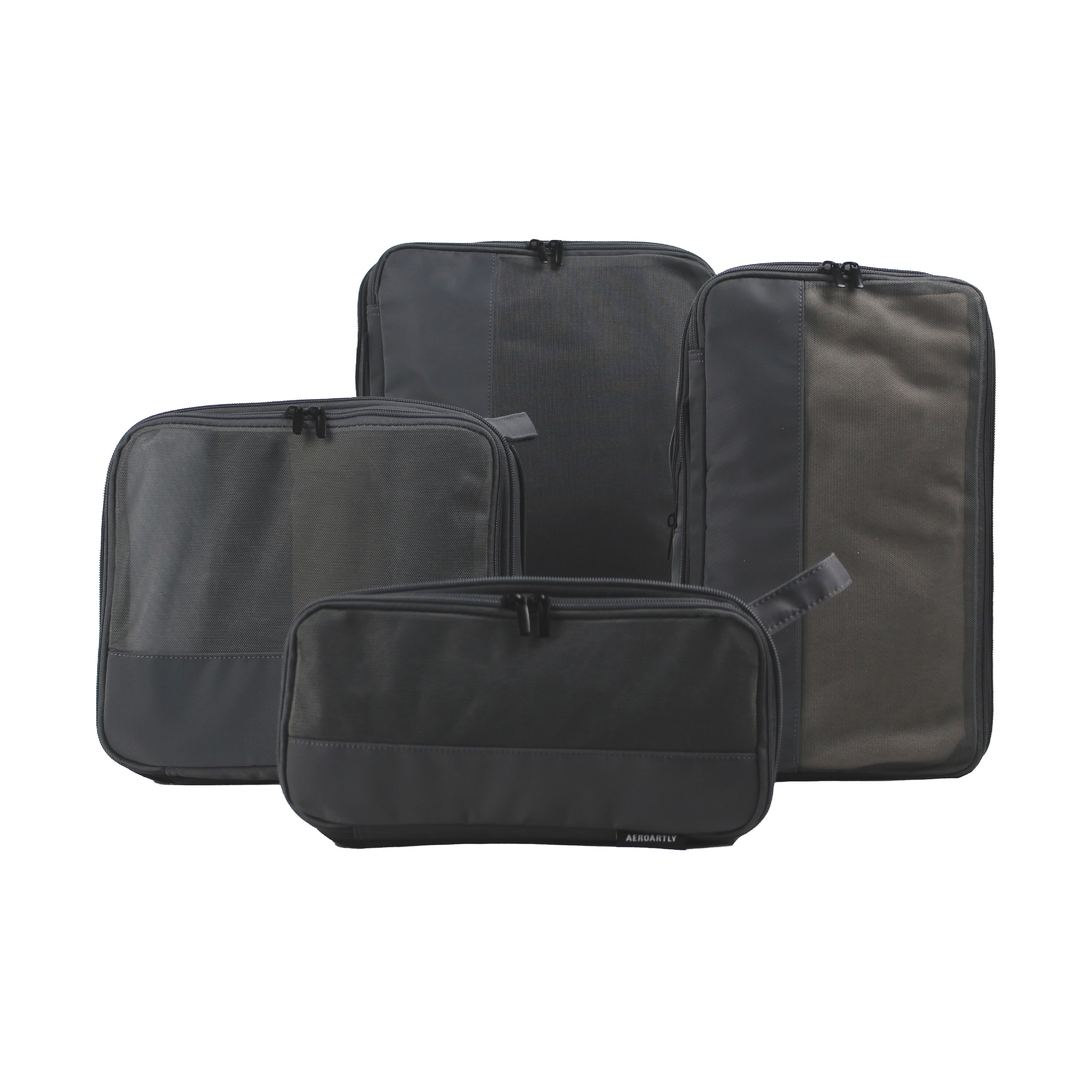 Premium Compression Packing Cubes - 4pc (Obsidian Black)