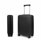 Premium Slim Carry-On Luggage (Obsidian Black)