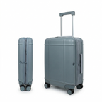 Premium Slim Carry-On Luggage (Slate Blue)