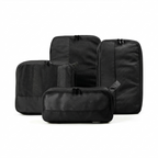 Premium Compression Packing Cubes - 4pc (Obsidian Black)
