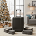 Premium Travel Set - Carry-on Suitcase & Packing Cubes (Obsidian Black)